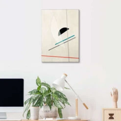 Composition László Moholy-Nagy Lærredsbillede 20 X 30 Cm Billedramme -POSTERLOUNGE Salg 651364 canvas room office l