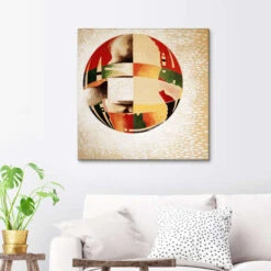 Nuclear II László Moholy-Nagy Lærredsbillede 30 X 30 Cm Billedramme 9 Nuclear II László Moholy-Nagy Lærredsbillede 30 X 30 Cm Billedramme -POSTERLOUNGE Salg 651380 canvas room beige l