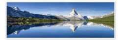 Stellisee And Matterhorn Near Zermatt In The Swiss Alps Jan Christopher Becke Plakat 60 X 20 Cm Billedramme