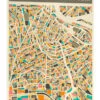 AMSTERDAM MAP Jazzberry Blue Akrylbillede 20 X 30 Cm Billedramme -POSTERLOUNGE Salg 660291 acrylic glass l