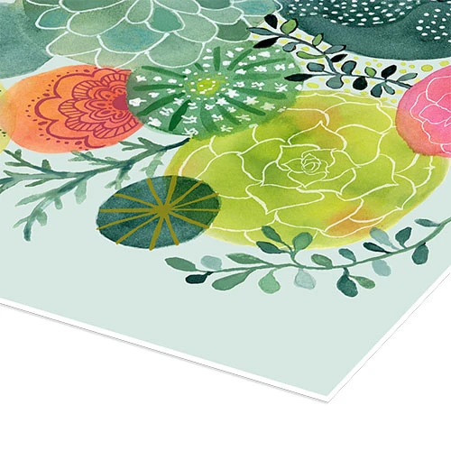 Kaktus Cirkler Janet Broxon Plakat 30 X 30 Cm Billedramme 5 Kaktus Cirkler Janet Broxon Plakat 30 X 30 Cm Billedramme - Billede 3