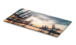 Hamburg Harbour Sunset Justin Schümann Galleritryk 40 X 20 Cm Billedramme -POSTERLOUNGE Salg 666805 gallery print pds l