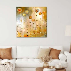 Golden Eye Niksic Katarina Lærredsbillede 30 X 30 Cm Billedramme 9 Golden Eye Niksic Katarina Lærredsbillede 30 X 30 Cm Billedramme -POSTERLOUNGE Salg 667149 canvas room orange l