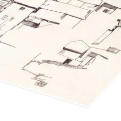 Old Houses In Krumau Egon Schiele Plakat 40 X 30 Cm Billedramme -POSTERLOUNGE Salg 671458 poster empCorner l