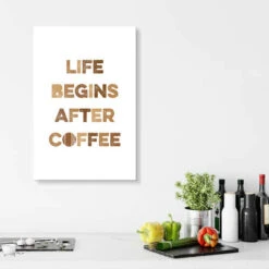 After Coffee Typobox Akrylbillede 20 X 30 Cm Billedramme -POSTERLOUNGE Salg 673025 acrylic glass room kitchen l