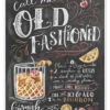 Old Fashioned Cocktail Opskrift (engelsk) Lily & Val Plakat 30 X 40 Cm Billedramme