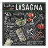 Classic Lasagna Opskrift (engelsk) Lily & Val Plakat 30 X 30 Cm Billedramme -POSTERLOUNGE Salg 673383 poster l