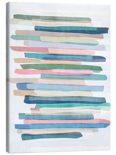 Pastel Stripes 1 Mareike Böhmer Lærredsbillede 20 X 30 Cm Billedramme 3 Pastel Stripes 1 Mareike Böhmer Lærredsbillede 20 X 30 Cm Billedramme