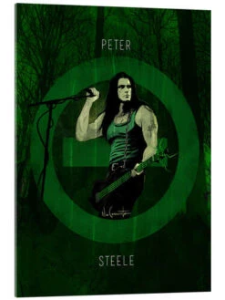 Peter Steele Nino Cammarata Akrylbillede 20 X 30 Cm Billedramme