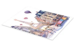 Eiffeltårnet Og Citroën 2CV I Paris Anastasia Mamoshina Plakat 30 X 40 Cm Billedramme -POSTERLOUNGE Salg 678600 poster pds l