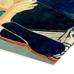 Inge II, In Dark Blue With Cigarette Oskar Moll Plakat 30 X 40 Cm Billedramme -POSTERLOUNGE Salg 679794 poster empCorner l