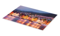 Famous Bryggen Street In Bergen, Norway Plakat 30 X 20 Cm Billedramme -POSTERLOUNGE Salg 681070 poster pds l