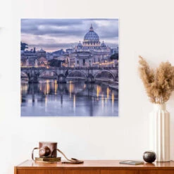 Rome At Dusk Plakat 30 X 30 Cm Billedramme -POSTERLOUNGE Salg 682559 poster room photography l