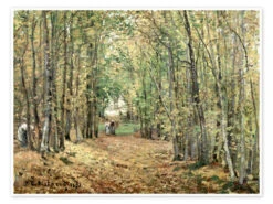 Vejen I Parken I Marly Camille Pissarro Plakat 40 X 30 Cm Billedramme
