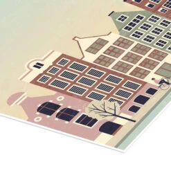 Illustration Amsterdam Katinka Reinke Plakat 20 X 30 Cm Billedramme -POSTERLOUNGE Salg 683346 poster empCorner l