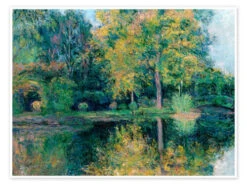The Pond Of Claude Monet's Garden Blanche Hoschedé-Monet Plakat 40 X 30 Cm Billedramme