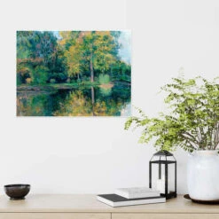 The Pond Of Claude Monet's Garden Blanche Hoschedé-Monet Plakat 40 X 30 Cm Billedramme 9 The Pond Of Claude Monet's Garden Blanche Hoschedé-Monet Plakat 40 X 30 Cm Billedramme -POSTERLOUNGE Salg 683404 poster room green l
