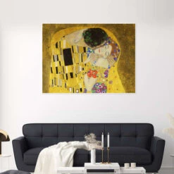 Kysset (detalje) III Gustav Klimt Plakat 40 X 30 Cm Billedramme -POSTERLOUNGE Salg 683416 poster room gold l