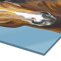 Horse On Blue Kidz Collection Akrylbillede 20 X 30 Cm Billedramme -POSTERLOUNGE Salg 685419 acrylic glass empCorner l