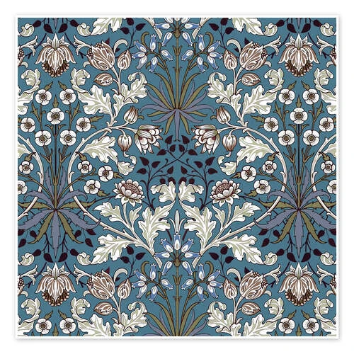 Hyacinth William Morris Plakat 30 X 30 Cm Billedramme 3 Hyacinth William Morris Plakat 30 X 30 Cm Billedramme