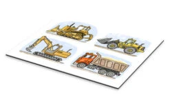 Hugos Byggeplads Hugos Illustrations Galleritryk 30 X 20 Cm Billedramme -POSTERLOUNGE Salg 688919 gallery print pds l