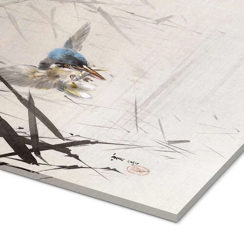 Bird Catches Fish Watanabe Seitei Akrylbillede 20 X 30 Cm Billedramme 5 Bird Catches Fish Watanabe Seitei Akrylbillede 20 X 30 Cm Billedramme - Billede 3