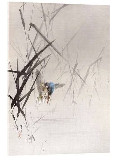 Bird Catches Fish Watanabe Seitei Akrylbillede 20 X 30 Cm Billedramme 3 Bird Catches Fish Watanabe Seitei Akrylbillede 20 X 30 Cm Billedramme