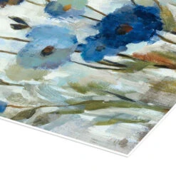 Abstracted Floral In Blue II Silvia Vassileva Plakat 30 X 40 Cm Billedramme -POSTERLOUNGE Salg 691702 poster empCorner l