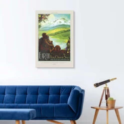 Retro Space Travel - Earth NASA Galleritryk 20 X 30 Cm Billedramme 9 Retro Space Travel - Earth NASA Galleritryk 20 X 30 Cm Billedramme -POSTERLOUNGE Salg 692609 gallery print room outer space l