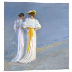 Anna Ancher Og Marie Krøyer På Stranden Ved Skagen Peder Severin Krøyer Galleritryk 30 X 30 Cm Billedramme
