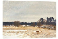 Fox In The Countryside Bruno Andreas Liljefors Akrylbillede 30 X 20 Cm Billedramme