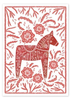 Dalahest Nic Squirrell Plakat 30 X 40 Cm Billedramme