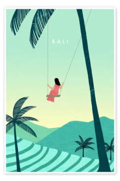 Illustration Bali Katinka Reinke Plakat 20 X 30 Cm Billedramme