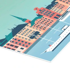 Illustration Stockholm Katinka Reinke Plakat 20 X 30 Cm Billedramme -POSTERLOUNGE Salg 695956 poster empCorner l