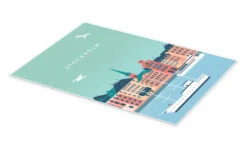 Illustration Stockholm Katinka Reinke Plakat 20 X 30 Cm Billedramme -POSTERLOUNGE Salg 695956 poster pds l