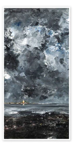 Byen August Johan Strindberg Plakat 20 X 40 Cm Billedramme
