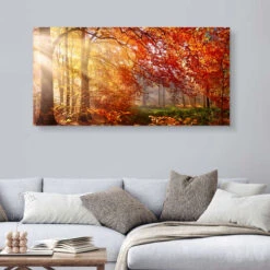 Efterårslys Art Couture Akrylbillede 40 X 20 Cm Billedramme -POSTERLOUNGE Salg 696382 acrylic glass room panorama l