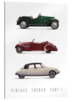 Vintage French Cars 01 Christian Müringer Galleritryk 20 X 30 Cm Billedramme
