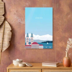 Illustration Zürich Katinka Reinke Akrylbillede 20 X 30 Cm Billedramme -POSTERLOUNGE Salg 696842 acrylic glass room portrait format l