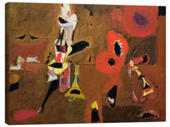 Agony Arshile Gorky Lærredsbillede 30 X 20 Cm Billedramme
