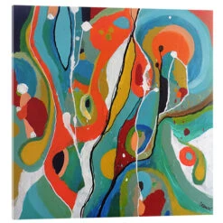 La Pente - Bakken Sylvie Demers Akrylbillede 30 X 30 Cm Billedramme