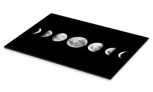 Månens Faser Art Couture Galleritryk 20 X 30 Cm Billedramme 4 Månens Faser Art Couture Galleritryk 20 X 30 Cm Billedramme - Billede 2