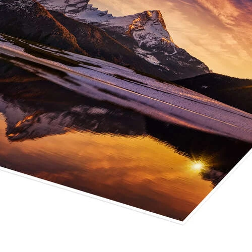Watzmann Refleksion Ved Solnedgang Dieter Meyrl Plakat 30 X 20 Cm Billedramme 5 Watzmann Refleksion Ved Solnedgang Dieter Meyrl Plakat 30 X 20 Cm Billedramme - Billede 3