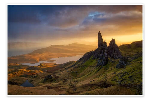 Old Man Of Storr At Sunset Sebastian Warneke Plakat 30 X 20 Cm Billedramme 3 Old Man Of Storr At Sunset Sebastian Warneke Plakat 30 X 20 Cm Billedramme