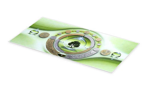 Landscape With Tree Of Life Manfred Turzer Plakat 40 X 20 Cm Billedramme 4 Landscape With Tree Of Life Manfred Turzer Plakat 40 X 20 Cm Billedramme - Billede 2