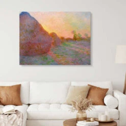 Høstakke Claude Monet Galleritryk 30 X 20 Cm Billedramme -POSTERLOUNGE Salg 703021 gallery print room orange l