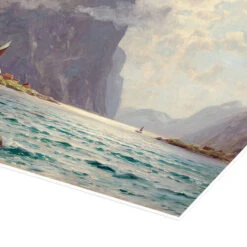 Fjord Landscape Walter Moras Plakat 30 X 20 Cm Billedramme -POSTERLOUNGE Salg 703636 poster empCorner l
