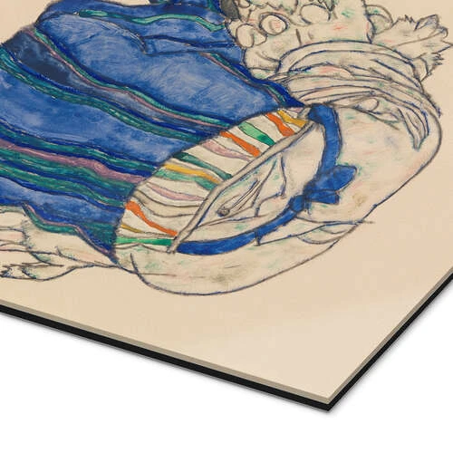 Seated Woman, Back View Egon Schiele Galleritryk 20 X 30 Cm Billedramme 5 Seated Woman, Back View Egon Schiele Galleritryk 20 X 30 Cm Billedramme - Billede 3