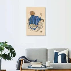 Seated Woman, Back View Egon Schiele Galleritryk 20 X 30 Cm Billedramme 9 Seated Woman, Back View Egon Schiele Galleritryk 20 X 30 Cm Billedramme -POSTERLOUNGE Salg 703987 gallery print room beige l