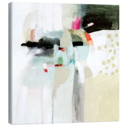 Farvernes Spil I Victoria Borges Lærredsbillede 30 X 30 Cm Billedramme